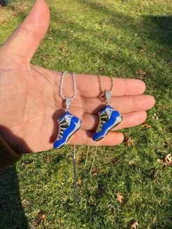 Air Jordan 45 Blue Nike Sneaker Pendant MOISSANITE Real 925 Silver Iced Hip Hop 40 Air Jordan 45 Blue Nike Sneaker Pendant MOISSANITE Real 925 Silver Iced Hip Hop -Harlem Bling Shop harlembling air jordan 45 blue nike sneaker pendant moissanite real 925 silver iced hip hop 08994.1704353405