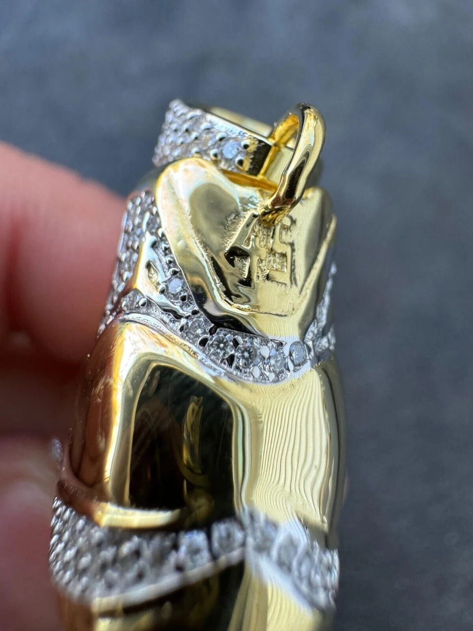 Air Jordan 45 Nike Sneaker Pendant MOISSANITE Real 925 Silver Gold Iced Hip Hop 10 Air Jordan 45 Nike Sneaker Pendant MOISSANITE Real 925 Silver Gold Iced Hip Hop - Image 8