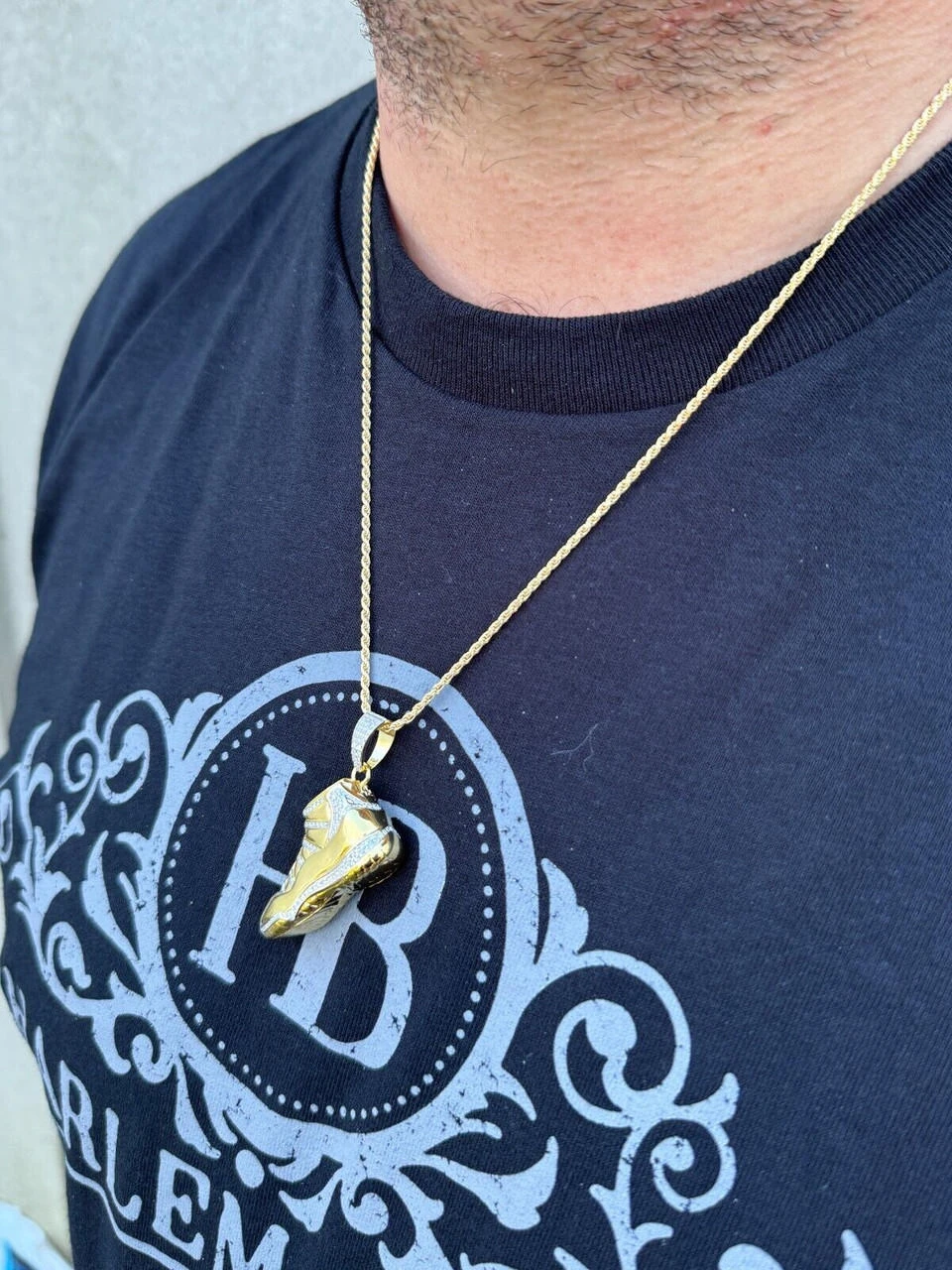 Air Jordan 45 Nike Sneaker Pendant MOISSANITE Real 925 Silver Gold Iced Hip Hop 15 Air Jordan 45 Nike Sneaker Pendant MOISSANITE Real 925 Silver Gold Iced Hip Hop - Image 13