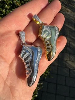 Air Jordan 45 Nike Sneaker Pendant MOISSANITE Real 925 Silver Gold Iced Hip Hop 40 Air Jordan 45 Nike Sneaker Pendant MOISSANITE Real 925 Silver Gold Iced Hip Hop -Harlem Bling Shop harlembling air jordan 45 nike sneaker pendant moissanite real 925 silver gold iced hip hop 88345.1704353401