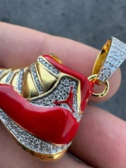 Air Jordan 45 Red Nike Sneaker Pendant MOISSANITE Real 925 Silver Iced Hip Hop 25 Air Jordan 45 Red Nike Sneaker Pendant MOISSANITE Real 925 Silver Iced Hip Hop -Harlem Bling Shop harlembling air jordan 45 red nike sneaker pendant moissanite real 925 silver iced hip hop 16531.1704353272