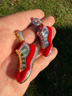 Air Jordan 45 Red Nike Sneaker Pendant MOISSANITE Real 925 Silver Iced Hip Hop 31 Air Jordan 45 Red Nike Sneaker Pendant MOISSANITE Real 925 Silver Iced Hip Hop -Harlem Bling Shop harlembling air jordan 45 red nike sneaker pendant moissanite real 925 silver iced hip hop 21078.1704353399