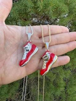 Air Jordan 45 Red Nike Sneaker Pendant MOISSANITE Real 925 Silver Iced Hip Hop 38 Air Jordan 45 Red Nike Sneaker Pendant MOISSANITE Real 925 Silver Iced Hip Hop -Harlem Bling Shop harlembling air jordan 45 red nike sneaker pendant moissanite real 925 silver iced hip hop 27916.1704353373
