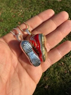 Air Jordan 45 Red Nike Sneaker Pendant MOISSANITE Real 925 Silver Iced Hip Hop 37 Air Jordan 45 Red Nike Sneaker Pendant MOISSANITE Real 925 Silver Iced Hip Hop -Harlem Bling Shop harlembling air jordan 45 red nike sneaker pendant moissanite real 925 silver iced hip hop 60035.1704353389