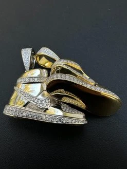 Air Force 1 High Top Nike Sneaker Pendant MOISSANITE Real 925 Silver Iced Hip Hop Necklace 31 Air Force 1 High Top Nike Sneaker Pendant MOISSANITE Real 925 Silver Iced Hip Hop Necklace -Harlem Bling Shop harlembling air jordan nike sneaker pendant moissanite real 925 silver iced hip hop necklace 00561.1697770449