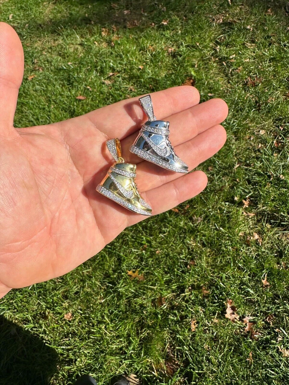 Air Force 1 High Top Nike Sneaker Pendant MOISSANITE Real 925 Silver Iced Hip Hop Necklace 18 Air Force 1 High Top Nike Sneaker Pendant MOISSANITE Real 925 Silver Iced Hip Hop Necklace - Image 16