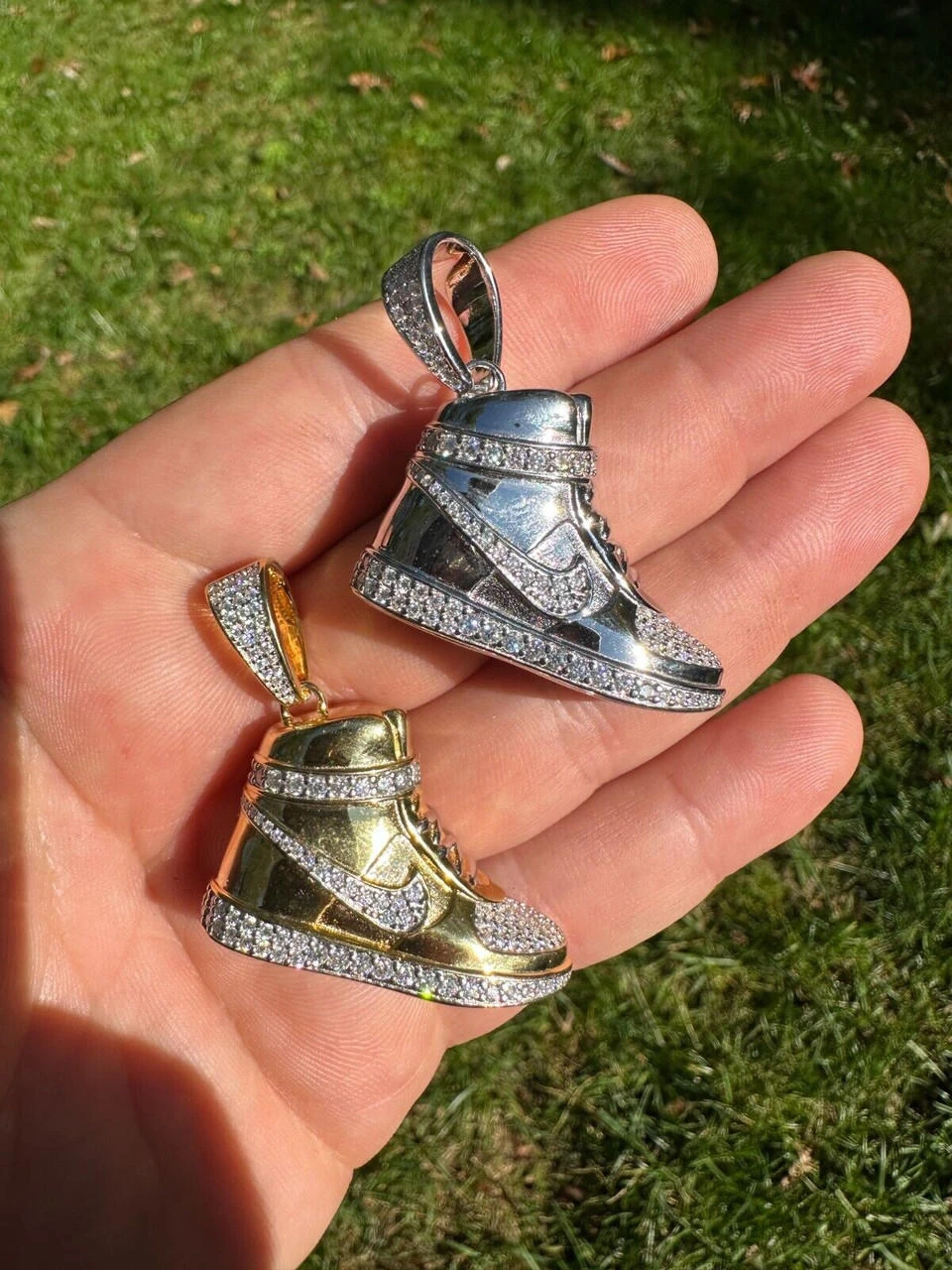 Air Force 1 High Top Nike Sneaker Pendant MOISSANITE Real 925 Silver Iced Hip Hop Necklace 14 Air Force 1 High Top Nike Sneaker Pendant MOISSANITE Real 925 Silver Iced Hip Hop Necklace - Image 12