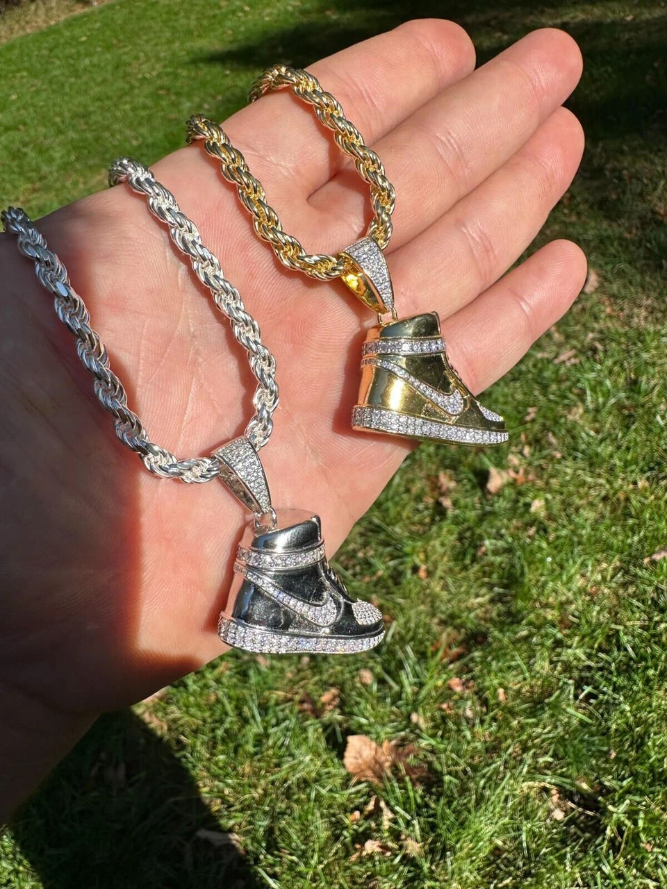 Air Force 1 High Top Nike Sneaker Pendant MOISSANITE Real 925 Silver Iced Hip Hop Necklace 21 Air Force 1 High Top Nike Sneaker Pendant MOISSANITE Real 925 Silver Iced Hip Hop Necklace - Image 19