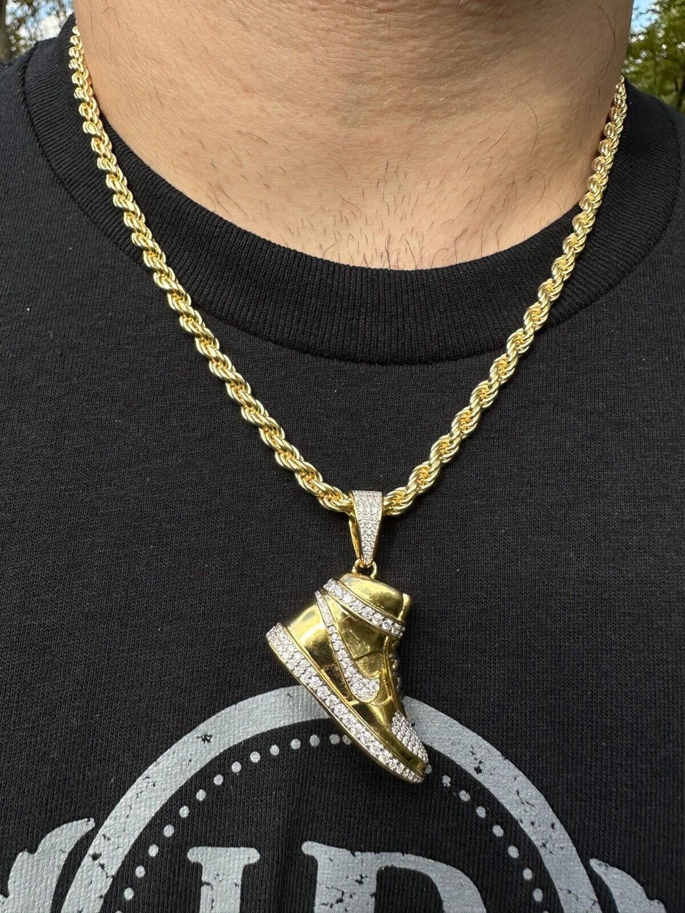 Air Force 1 High Top Nike Sneaker Pendant MOISSANITE Real 925 Silver Iced Hip Hop Necklace 17 Air Force 1 High Top Nike Sneaker Pendant MOISSANITE Real 925 Silver Iced Hip Hop Necklace - Image 15