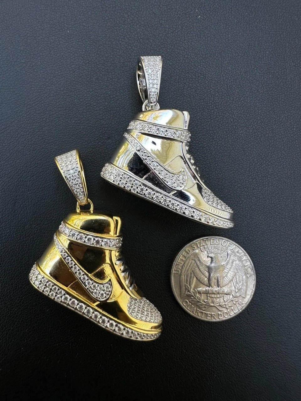 Air Force 1 High Top Nike Sneaker Pendant MOISSANITE Real 925 Silver Iced Hip Hop Necklace 19 Air Force 1 High Top Nike Sneaker Pendant MOISSANITE Real 925 Silver Iced Hip Hop Necklace - Image 17