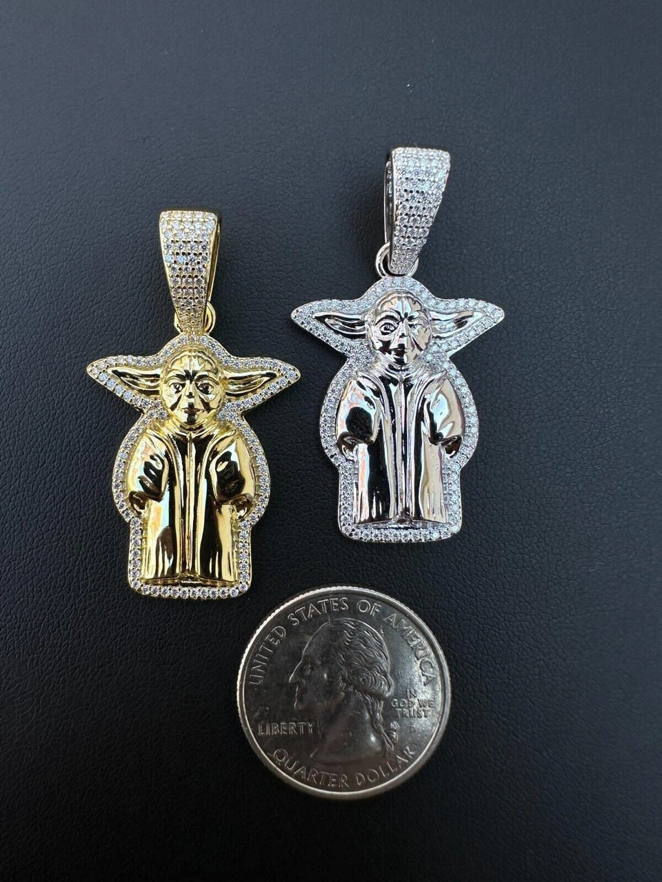 Baby Yoda Star Wars Pendant MOISSANITE Real 925 Silver / 14k Gold Iced Hip Hop 15 Baby Yoda Star Wars Pendant MOISSANITE Real 925 Silver / 14k Gold Iced Hip Hop - Image 13