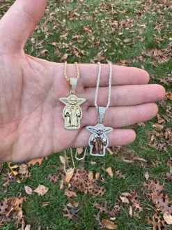 Baby Yoda Star Wars Pendant MOISSANITE Real 925 Silver / 14k Gold Iced Hip Hop 41 Baby Yoda Star Wars Pendant MOISSANITE Real 925 Silver / 14k Gold Iced Hip Hop -Harlem Bling Shop harlembling baby yoda star wars pendant moissanite real 925 silver 14k gold iced hip hop 49452.1700280346