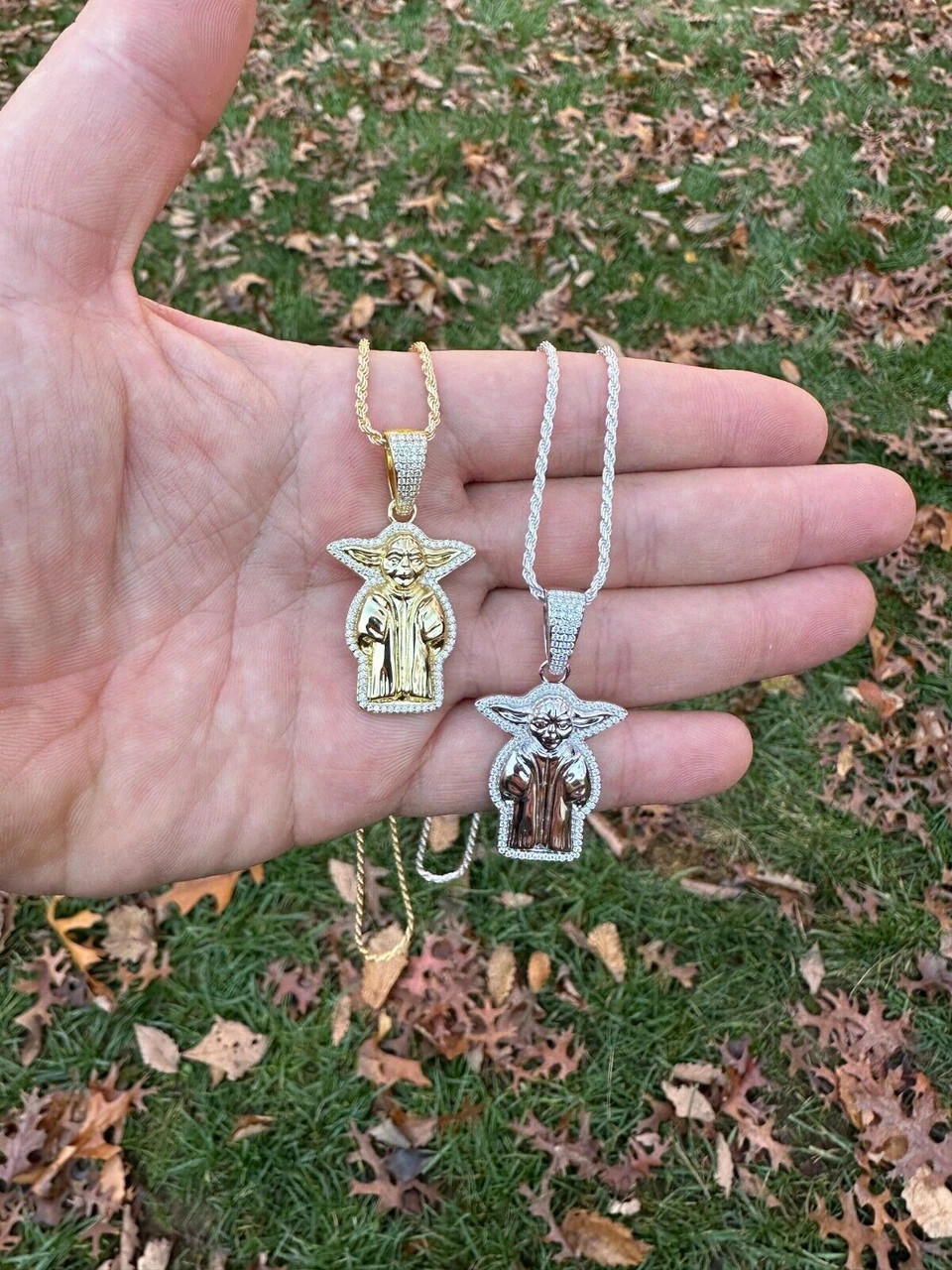 Baby Yoda Star Wars Pendant MOISSANITE Real 925 Silver / 14k Gold Iced Hip Hop 22 Baby Yoda Star Wars Pendant MOISSANITE Real 925 Silver / 14k Gold Iced Hip Hop - Image 20