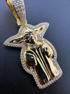 Baby Yoda Star Wars Pendant MOISSANITE Real 925 Silver / 14k Gold Iced Hip Hop 26 Baby Yoda Star Wars Pendant MOISSANITE Real 925 Silver / 14k Gold Iced Hip Hop -Harlem Bling Shop harlembling baby yoda star wars pendant moissanite real 925 silver 14k gold iced hip hop 56844.1700280254