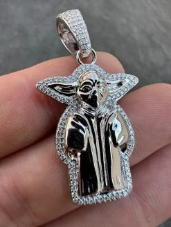 Baby Yoda Star Wars Pendant MOISSANITE Real 925 Silver / 14k Gold Iced Hip Hop 35 Baby Yoda Star Wars Pendant MOISSANITE Real 925 Silver / 14k Gold Iced Hip Hop -Harlem Bling Shop harlembling baby yoda star wars pendant moissanite real 925 silver 14k gold iced hip hop 83532.1700280372