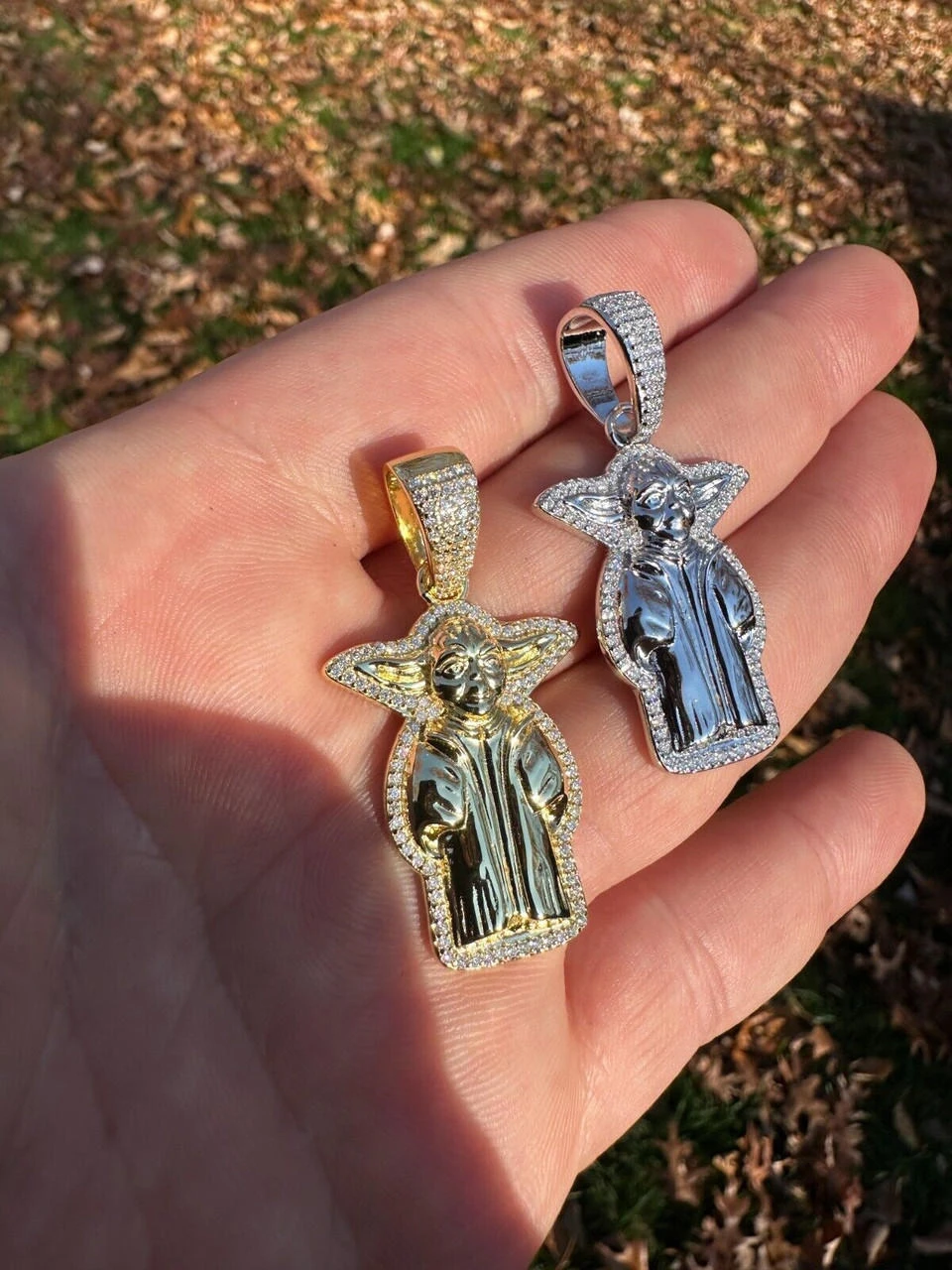 Baby Yoda Star Wars Pendant MOISSANITE Real 925 Silver / 14k Gold Iced Hip Hop 18 Baby Yoda Star Wars Pendant MOISSANITE Real 925 Silver / 14k Gold Iced Hip Hop - Image 16
