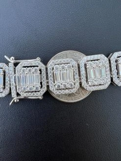 Baguette MOISSANITE Real 925 Silver 15mm Square Chain Necklace Pass Diamond Test 23 Baguette MOISSANITE Real 925 Silver 15mm Square Chain Necklace Pass Diamond Test -Harlem Bling Shop harlembling baguette moissanite real 925 silver 15mm square chain necklace pass diamond test 00070.1669562925