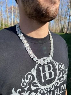Baguette MOISSANITE Real 925 Silver 15mm Square Chain Necklace Pass Diamond Test 18 Baguette MOISSANITE Real 925 Silver 15mm Square Chain Necklace Pass Diamond Test -Harlem Bling Shop harlembling baguette moissanite real 925 silver 15mm square chain necklace pass diamond test 10562.1669562903