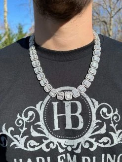 Baguette MOISSANITE Real 925 Silver 15mm Square Chain Necklace Pass Diamond Test 20 Baguette MOISSANITE Real 925 Silver 15mm Square Chain Necklace Pass Diamond Test -Harlem Bling Shop harlembling baguette moissanite real 925 silver 15mm square chain necklace pass diamond test 25424.1669562916