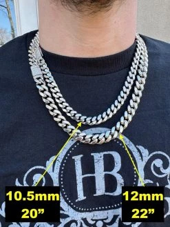 Baguette MOISSANITE Real Miami Cuban Link Chain Necklace Or Bracelet 925 Silver 26 Baguette MOISSANITE Real Miami Cuban Link Chain Necklace Or Bracelet 925 Silver -Harlem Bling Shop harlembling baguette moissanite real miami cuban link chain necklace or bracelet 925 silver 27183.1679513084