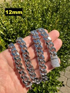 Baguette MOISSANITE Real Miami Cuban Link Chain Necklace Or Bracelet 925 Silver 39 Baguette MOISSANITE Real Miami Cuban Link Chain Necklace Or Bracelet 925 Silver -Harlem Bling Shop harlembling baguette moissanite real miami cuban link chain necklace or bracelet 925 silver 44523.1679512930