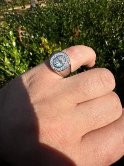 Big 2.4ct Oval Cut MOISSANITE Solitaire Men's Real Solid 925 Silver Ring Pinky -Harlem Bling Shop harlembling big 2.4ct oval cut moissanite solitaire mens real solid 925 silver ring pinky 33669.1699501793