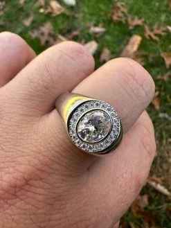 Big 2.4ct Oval Cut MOISSANITE Solitaire Men's Real Solid 925 Silver Ring Pinky -Harlem Bling Shop harlembling big 2.4ct oval cut moissanite solitaire mens real solid 925 silver ring pinky 67162.1699501806