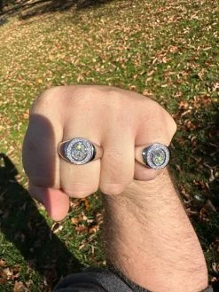 Big 2.4ct Oval Cut MOISSANITE Solitaire Men's Real Solid 925 Silver Ring Pinky -Harlem Bling Shop harlembling big 2.4ct oval cut moissanite solitaire mens real solid 925 silver ring pinky 72916.1699501795