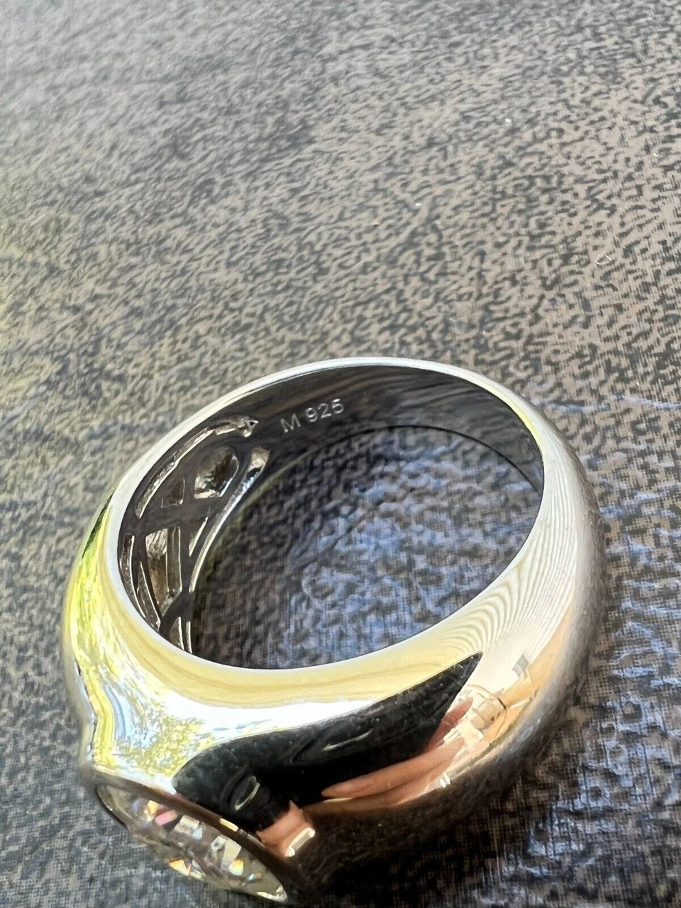 Big 2.5ct MOISSANITE Solitaire Men's Real Solid 925 Silver Ring Pinky Engagement 10 Big 2.5ct MOISSANITE Solitaire Men's Real Solid 925 Silver Ring Pinky Engagement - Image 8