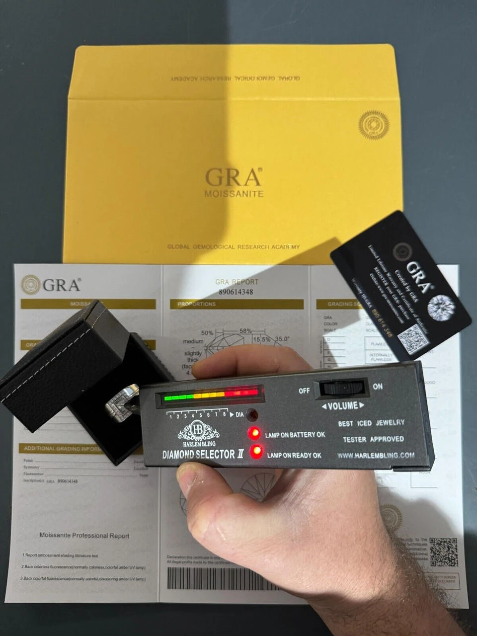 Big 2.6ct Baguette MOISSANITE Solitaire Mens Real Solid 925 Silver Ring Pinky 6 Big 2.6ct Baguette MOISSANITE Solitaire Mens Real Solid 925 Silver Ring Pinky - Image 4