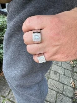 Big 2.6ct Baguette MOISSANITE Solitaire Mens Real Solid 925 Silver Ring Pinky 31 Big 2.6ct Baguette MOISSANITE Solitaire Mens Real Solid 925 Silver Ring Pinky -Harlem Bling Shop harlembling big 2.6ct baguette moissanite solitaire mens real solid 925 silver ring pinky 16846.1703048733