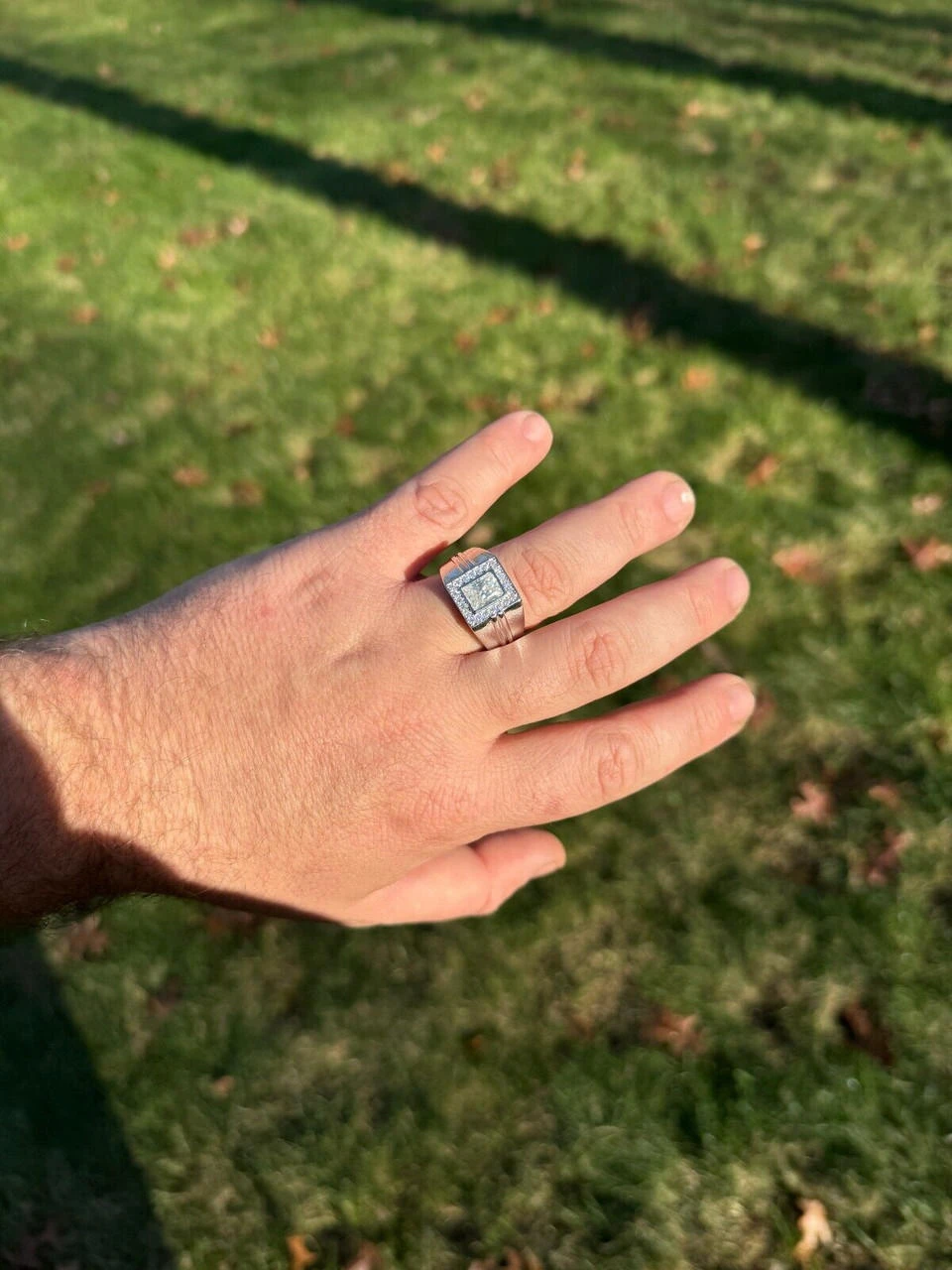 Big 2.6ct Baguette MOISSANITE Solitaire Mens Real Solid 925 Silver Ring Pinky 19 Big 2.6ct Baguette MOISSANITE Solitaire Mens Real Solid 925 Silver Ring Pinky - Image 17