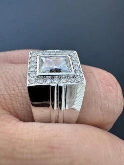 Big 2.6ct Baguette MOISSANITE Solitaire Mens Real Solid 925 Silver Ring Pinky 32 Big 2.6ct Baguette MOISSANITE Solitaire Mens Real Solid 925 Silver Ring Pinky -Harlem Bling Shop harlembling big 2.6ct baguette moissanite solitaire mens real solid 925 silver ring pinky 28412.1703048645