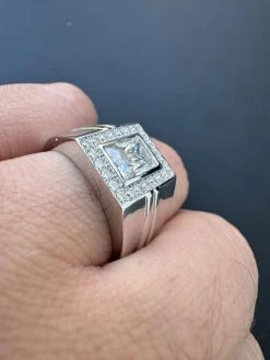 Big 2.6ct Baguette MOISSANITE Solitaire Mens Real Solid 925 Silver Ring Pinky 33 Big 2.6ct Baguette MOISSANITE Solitaire Mens Real Solid 925 Silver Ring Pinky -Harlem Bling Shop harlembling big 2.6ct baguette moissanite solitaire mens real solid 925 silver ring pinky 53343.1703048716