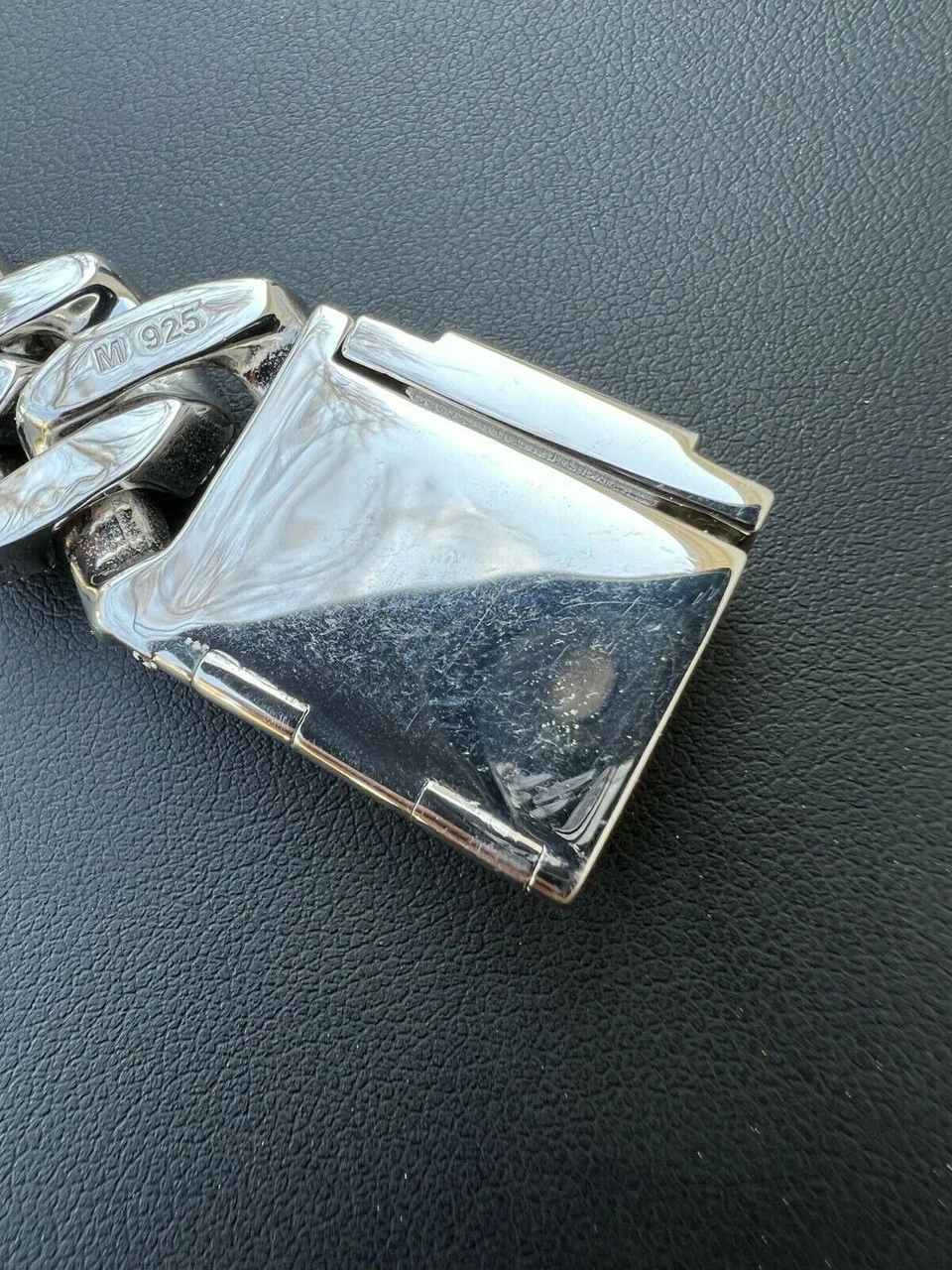 Big 22mm MOISSANITE Prong Cuban Link Bracelet 925 Silver Iced Pass Diamond Test 13 Big 22mm MOISSANITE Prong Cuban Link Bracelet 925 Silver Iced Pass Diamond Test - Image 11