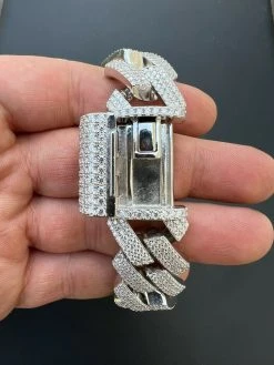 Big 22mm MOISSANITE Prong Cuban Link Bracelet 925 Silver Iced Pass Diamond Test 22 Big 22mm MOISSANITE Prong Cuban Link Bracelet 925 Silver Iced Pass Diamond Test -Harlem Bling Shop harlembling big 22mm moissanite prong cuban link bracelet 925 silver iced pass diamond test 65243.1664361263