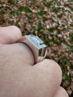 Big 3.6ct Asscher Cut MOISSANITE Solitaire Mens Real Solid 925 Silver Ring Pinky 28 Big 3.6ct Asscher Cut MOISSANITE Solitaire Mens Real Solid 925 Silver Ring Pinky -Harlem Bling Shop harlembling big 3.6ct asscher cut moissanite solitaire mens real solid 925 silver ring pinky 67519.1700193735