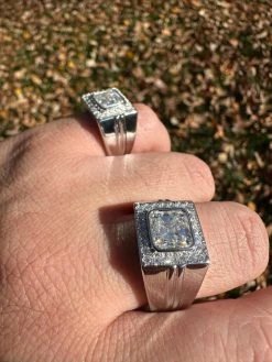 Big 3.6ct Asscher Cut MOISSANITE Solitaire Mens Real Solid 925 Silver Ring Pinky 34 Big 3.6ct Asscher Cut MOISSANITE Solitaire Mens Real Solid 925 Silver Ring Pinky -Harlem Bling Shop harlembling big 3.6ct asscher cut moissanite solitaire mens real solid 925 silver ring pinky 81749.1700193777