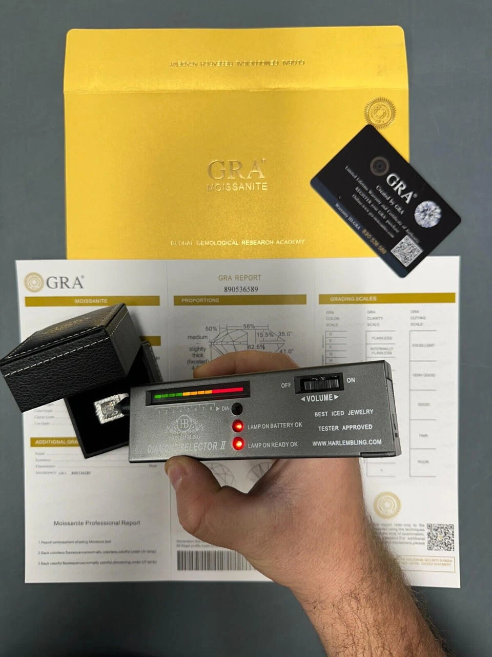 Big 3.6ct Asscher Cut MOISSANITE Solitaire Mens Real Solid 925 Silver Ring Pinky 7 Big 3.6ct Asscher Cut MOISSANITE Solitaire Mens Real Solid 925 Silver Ring Pinky - Image 5