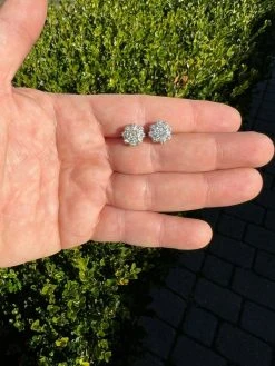 BIG Moissanite Iced 925 Silver Screwback Earrings Large 10mm Mens Hip Hop Studs 17 BIG Moissanite Iced 925 Silver Screwback Earrings Large 10mm Mens Hip Hop Studs -Harlem Bling Shop harlembling big moissanite iced 925 silver screwback earrings large 10mm mens hip hop studs 95710.1664357675