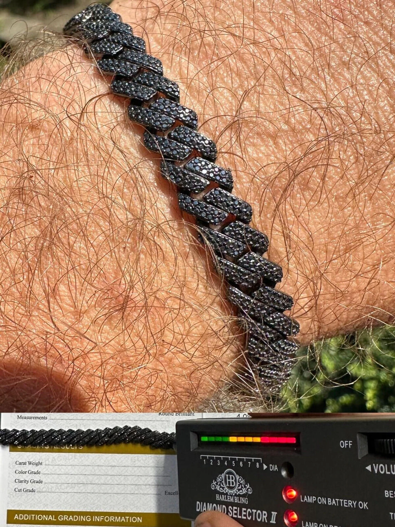 BLACK MOISSANITE 8mm Real Miami Cuban Link Prong Bracelet Iced Black Rhodium Over 925 Silver 3 BLACK MOISSANITE 8mm Real Miami Cuban Link Prong Bracelet Iced Black Rhodium Over 925 Silver