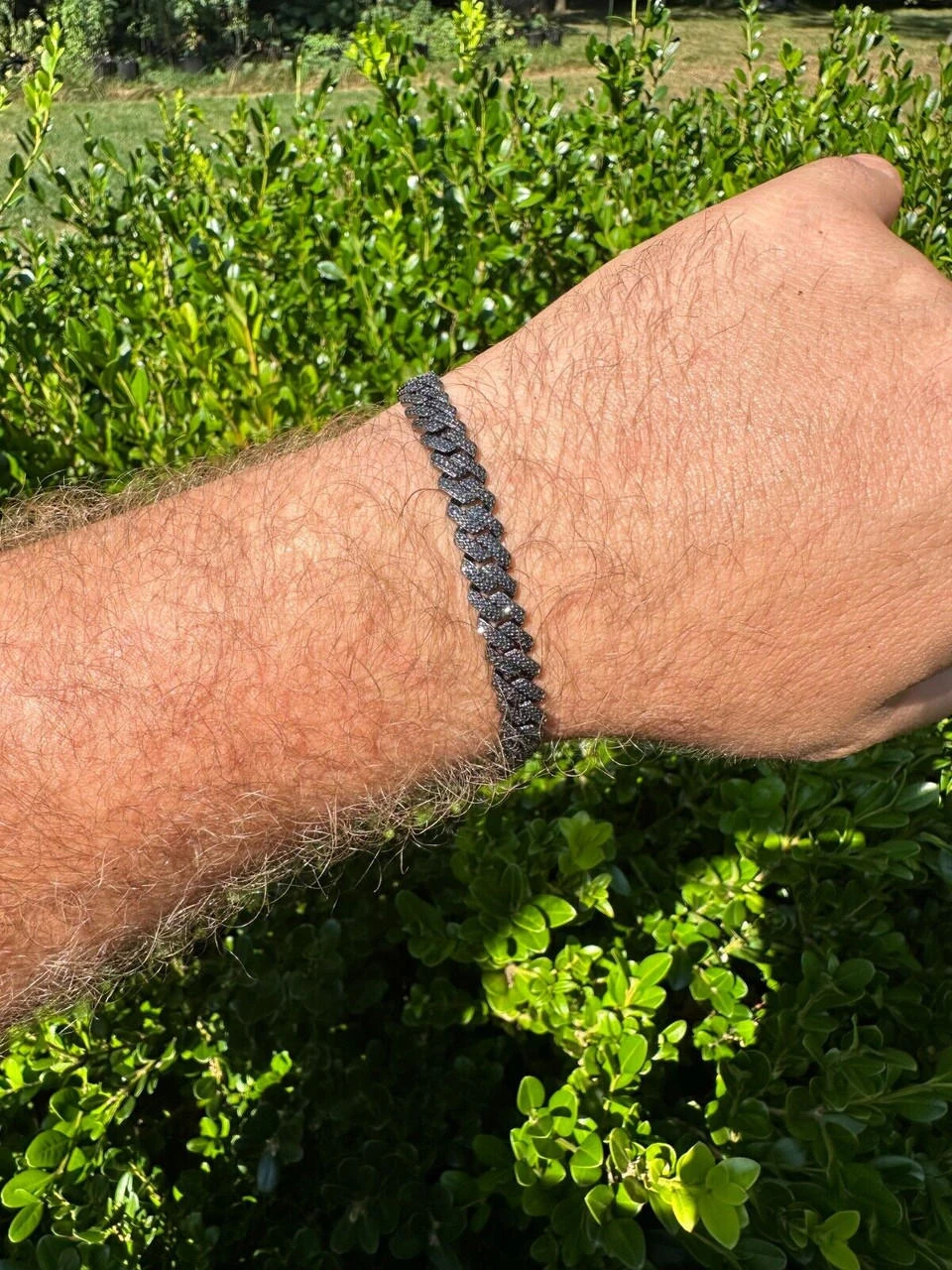 BLACK MOISSANITE 8mm Real Miami Cuban Link Prong Bracelet Iced Black Rhodium Over 925 Silver 17 BLACK MOISSANITE 8mm Real Miami Cuban Link Prong Bracelet Iced Black Rhodium Over 925 Silver - Image 15