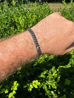 BLACK MOISSANITE 8mm Real Miami Cuban Link Prong Bracelet Iced Black Rhodium Over 925 Silver 35 BLACK MOISSANITE 8mm Real Miami Cuban Link Prong Bracelet Iced Black Rhodium Over 925 Silver -Harlem Bling Shop harlembling black moissanite 8mm real miami cuban link prong bracelet iced black rhodium over 925 silver 30183.1691627653