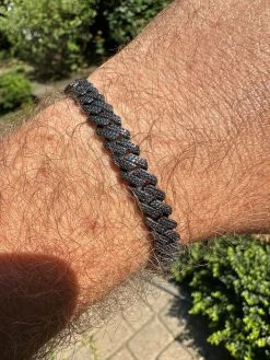 BLACK MOISSANITE 8mm Real Miami Cuban Link Prong Bracelet Iced Black Rhodium Over 925 Silver 38 BLACK MOISSANITE 8mm Real Miami Cuban Link Prong Bracelet Iced Black Rhodium Over 925 Silver -Harlem Bling Shop harlembling black moissanite 8mm real miami cuban link prong bracelet iced black rhodium over 925 silver 93780.1691627649