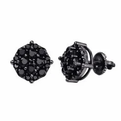 Black Moissanite 925 Silver Hip Hop Earrings Cluster Studs Pass Diamond Tester 20 Black Moissanite 925 Silver Hip Hop Earrings Cluster Studs Pass Diamond Tester -Harlem Bling Shop harlembling black moissanite 925 silver hip hop earrings cluster studs pass diamond tester 88462.1675187778