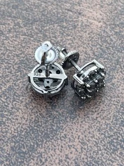 Black Moissanite 925 Silver Hip Hop Earrings Cluster Studs Pass Diamond Tester 25 Black Moissanite 925 Silver Hip Hop Earrings Cluster Studs Pass Diamond Tester -Harlem Bling Shop harlembling black moissanite 925 silver hip hop earrings cluster studs pass diamond tester 93809.1675187711
