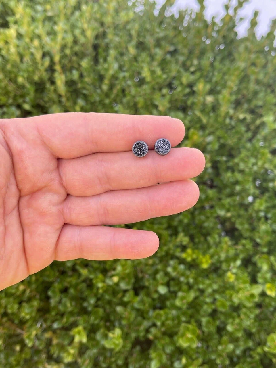 Black Moissanite 925 Silver Hip Hop Earrings Small Round Studs Pass Diamond Test 14 Black Moissanite 925 Silver Hip Hop Earrings Small Round Studs Pass Diamond Test - Image 12