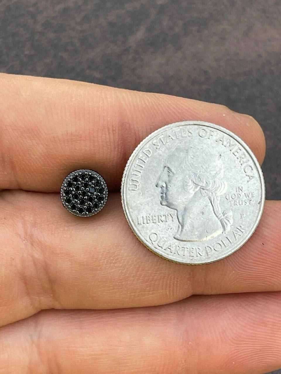 Black Moissanite 925 Silver Hip Hop Earrings Small Round Studs Pass Diamond Test 12 Black Moissanite 925 Silver Hip Hop Earrings Small Round Studs Pass Diamond Test - Image 10