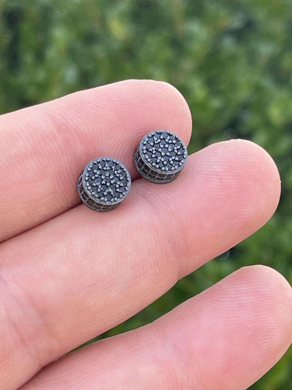 Black Moissanite 925 Silver Hip Hop Earrings Small Round Studs Pass Diamond Test 13 Black Moissanite 925 Silver Hip Hop Earrings Small Round Studs Pass Diamond Test - Image 11