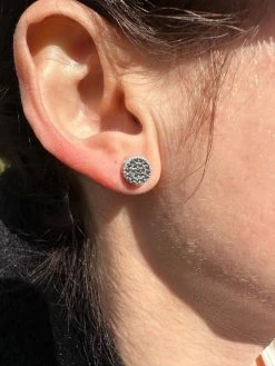 Black Moissanite 925 Silver Iced Hip Hop Earrings Small 1/3" Studs Pass Tester 33 Black Moissanite 925 Silver Iced Hip Hop Earrings Small 1/3" Studs Pass Tester -Harlem Bling Shop harlembling black moissanite 925 silver iced hip hop earrings small 13 studs pass tester 41473.1678301558